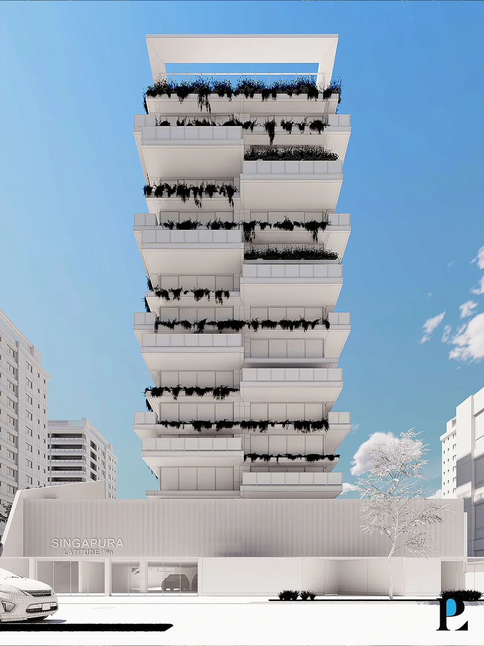 Singapura — Modelo 3D